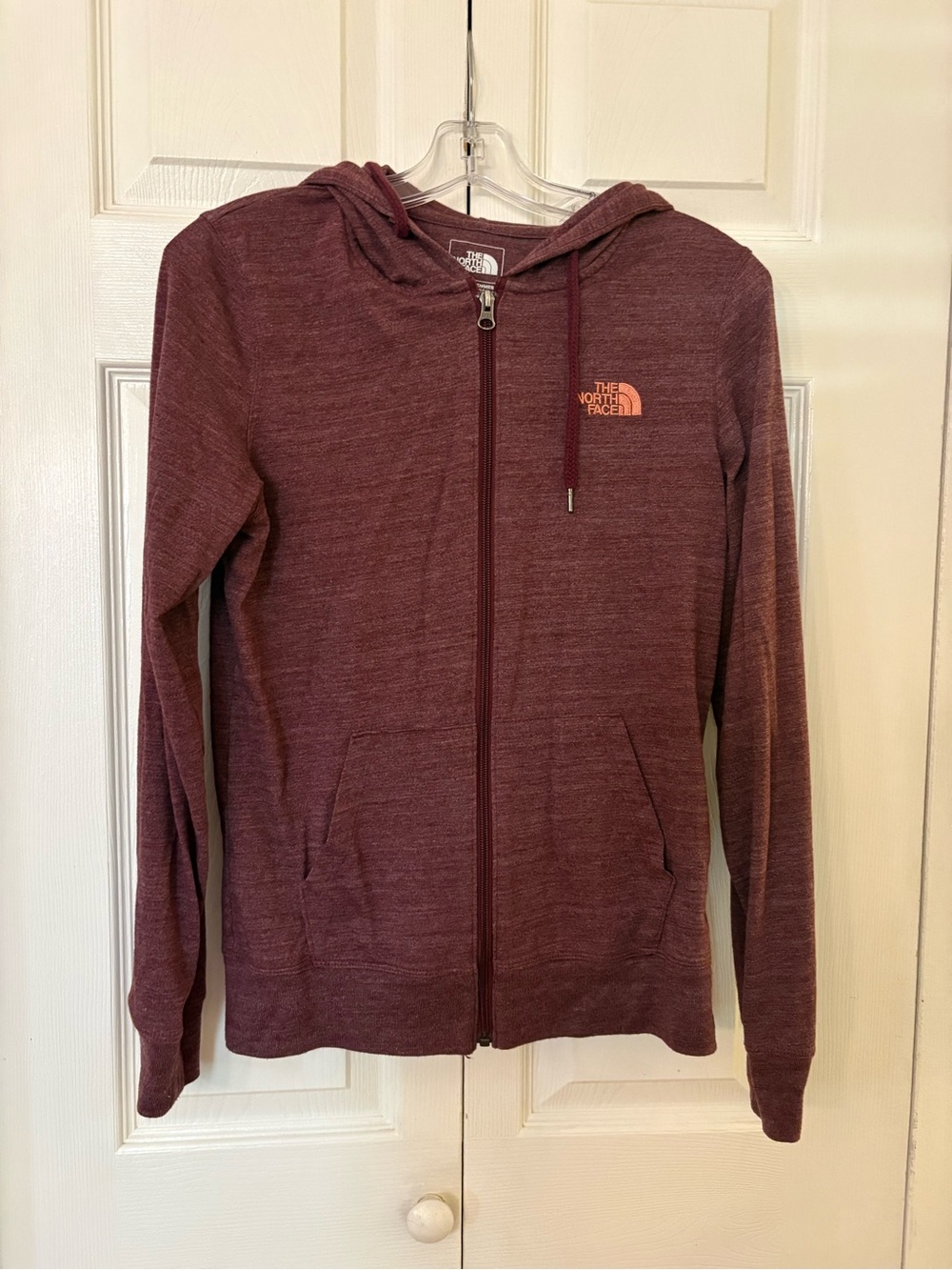The North Face Women's Heather Purple Hoodie Jersey Medium